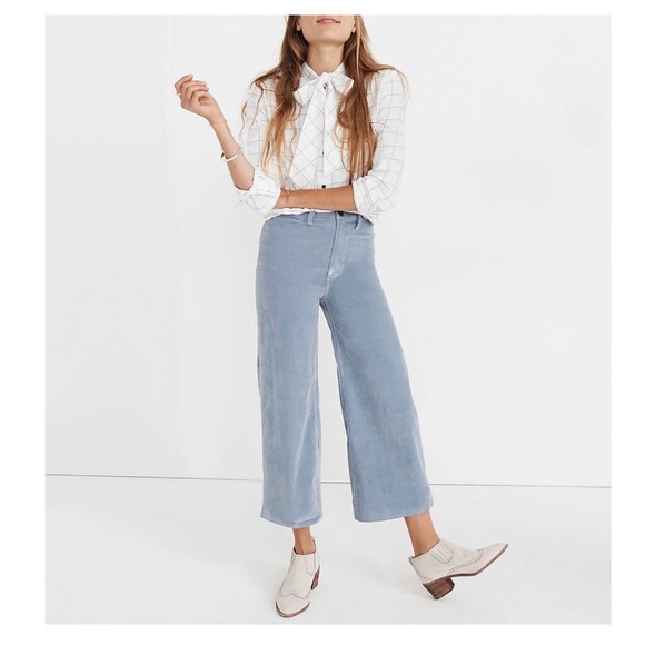 Madewell Flannel Tie-Neck Button Down Shirt in Windowpane K0191 Size Small New - Picture 16 of 16